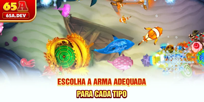Escolha a arma adequada para cada tipo