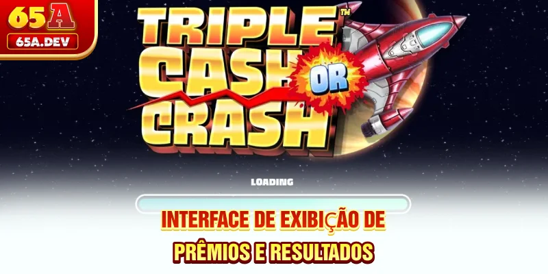 Interface de exibição de prêmios e resultados