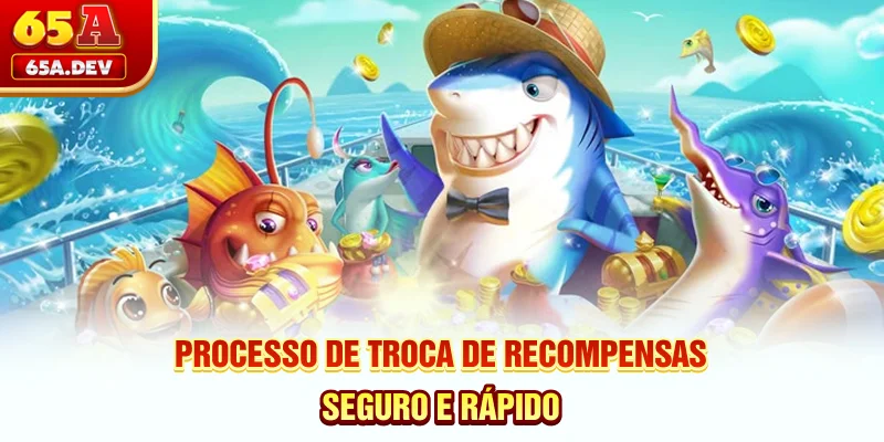 Processo de troca de recompensas seguro e rápido